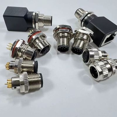 Protezione EMC 12 mm M12 5 pin di connettore paratia 3 - 17 contatti
