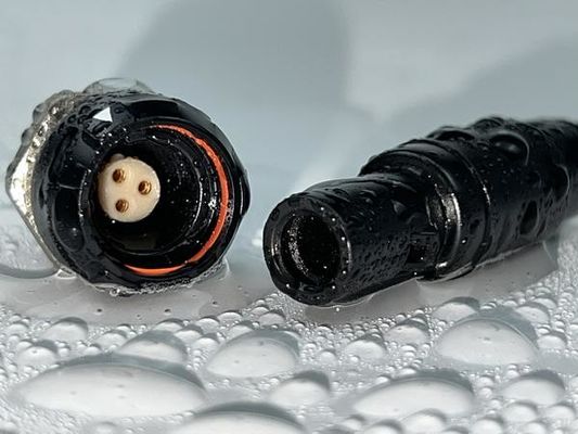 Connettori Push Pull circolari all'esterno con PPS di contatto placcato oro