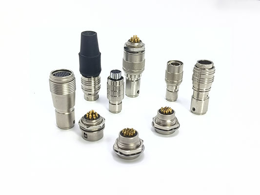 Hirose Compatibile HR25 HR10 HR7 Push Pull Collegatori circolari di ottone con guscio cromato