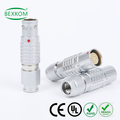 Utilizzare in ambienti difficili connessione protettivo elettromagnetico dorato impermeabile di alta qualità utilizzo push pull bloccato compatibile con connettori circolari in metallo LEMO ODU Fischer